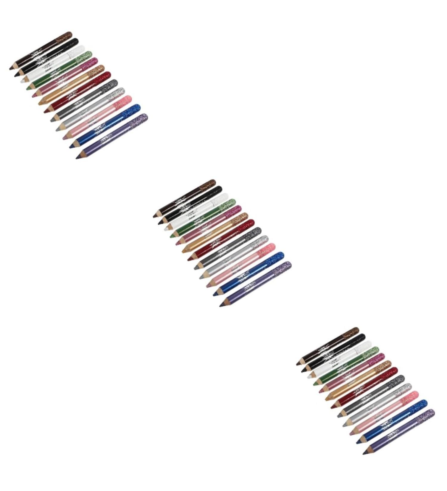 Beavorty 36 Pcs Pearlescent Eyeshadow Pencil Waterproof Eyeliner Pencil Creamy Eyeshadow Pencil Powder 12.5X0.5cmx3pcs Assorted Colorx3pcs - Buy Online on GoSupps.com
