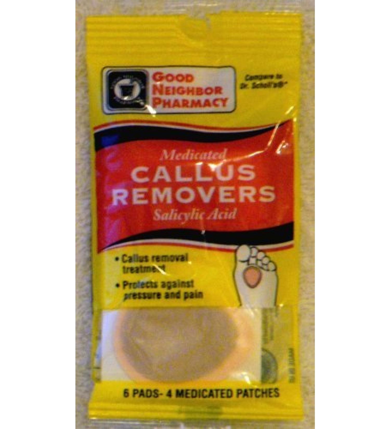 GNP Callus Removers (6 Pads - 4 Patches)