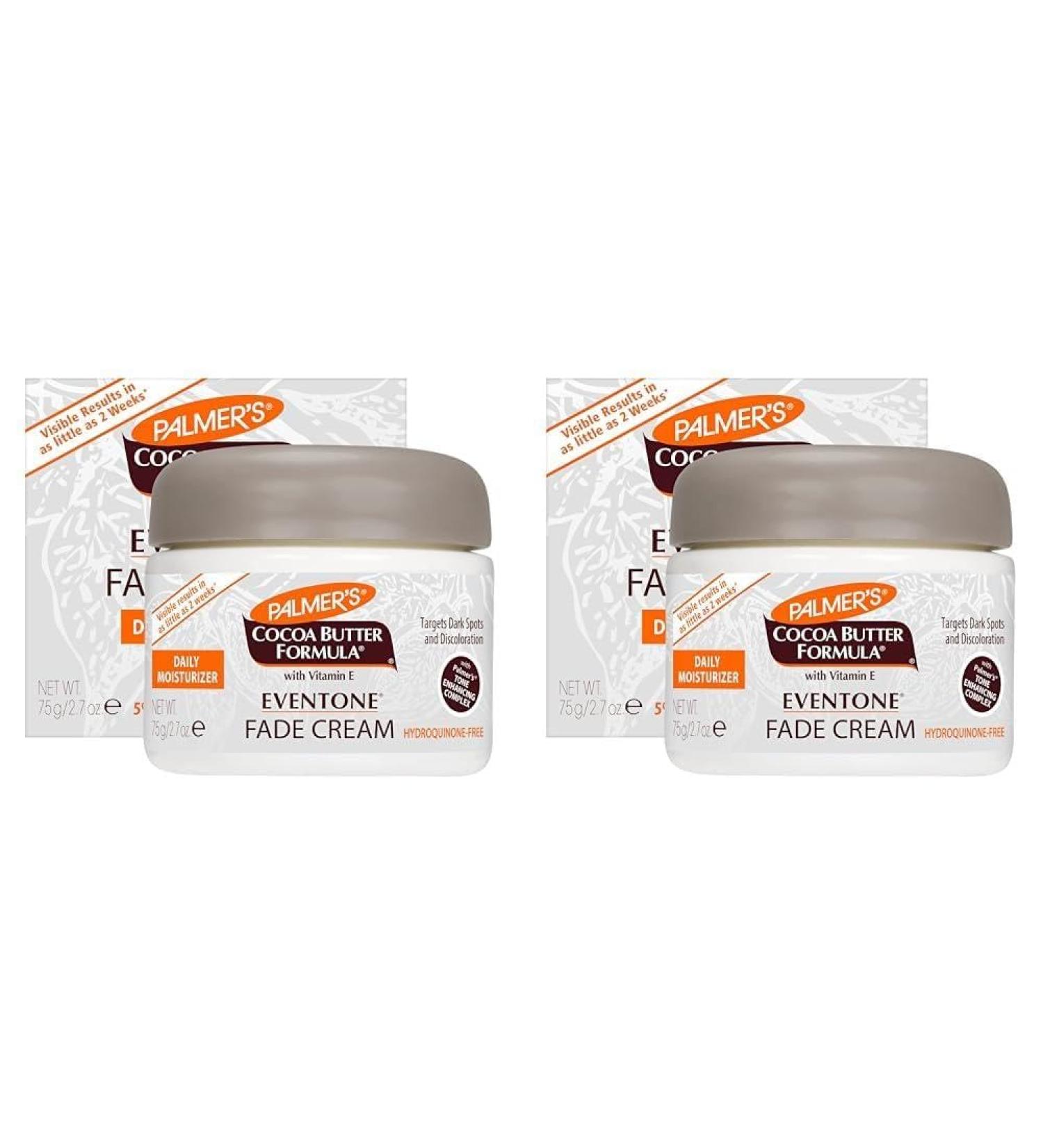 Palmer's Cocoa Butter Eventone Fade Cream - Anti-Dark Spot & Age Spot Treatment with Vitamin E & Niacinamide 2.7 oz (Pack of 2) - Brighten Skin & Reduce Dark Spots - Buy Online on GoSupps.com