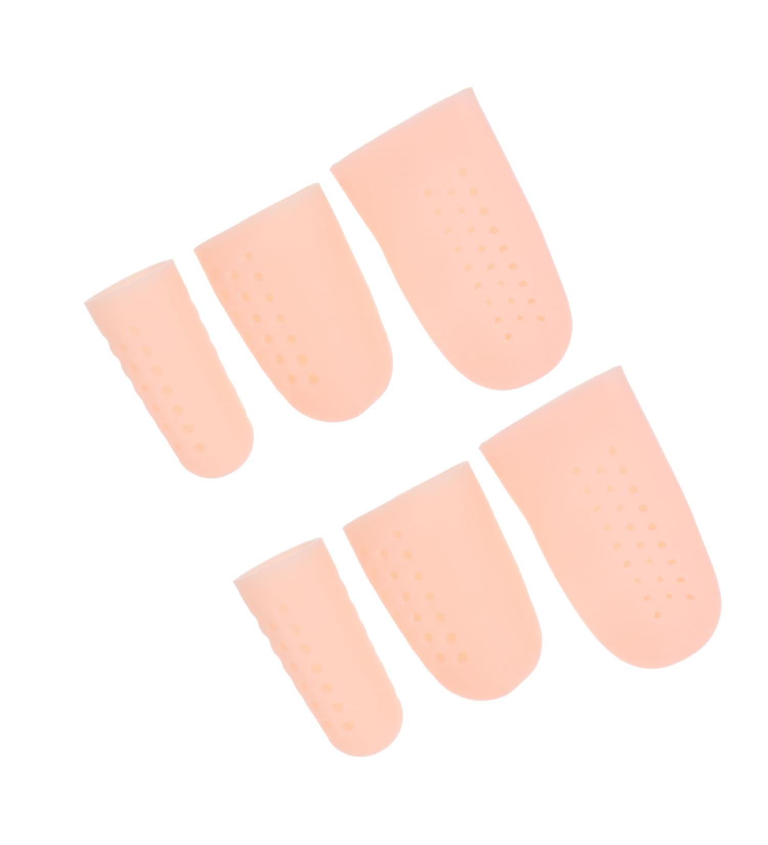 Healifty 8 Pairs Silicone Toe Tubes Protector - Foot Protectors for Feet, Toe Orthotic Separator for Toe Valgus Relief - 6x3cm - Buy Online on GoSupps.com