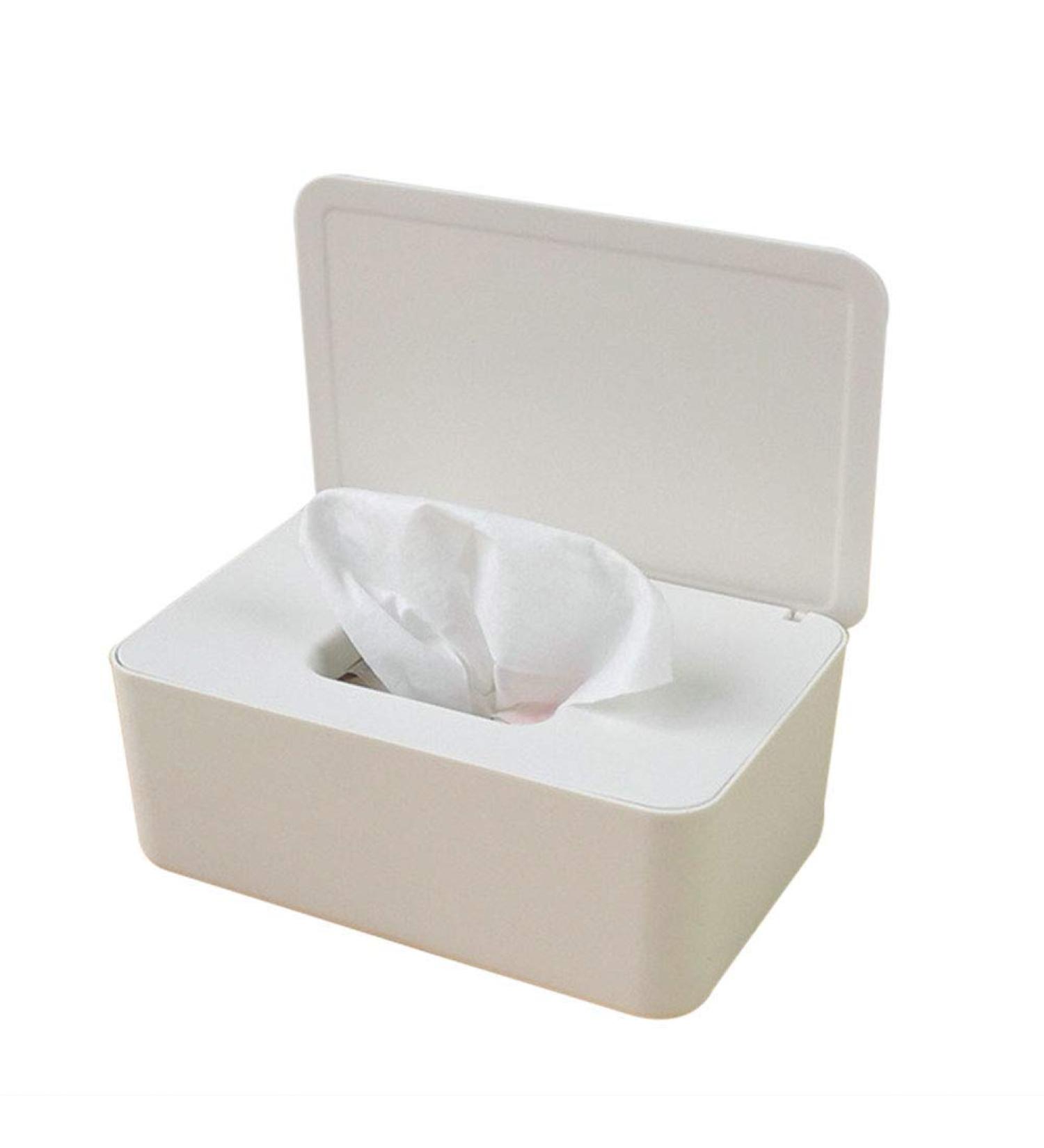 ReuVV Tissue Storage Box - Wet Wipes & Donor Tissue Protector - Diaper Duty Organizer with Lid for Home & Office Use - International Shipping Available - Buy Online on GoSupps.com