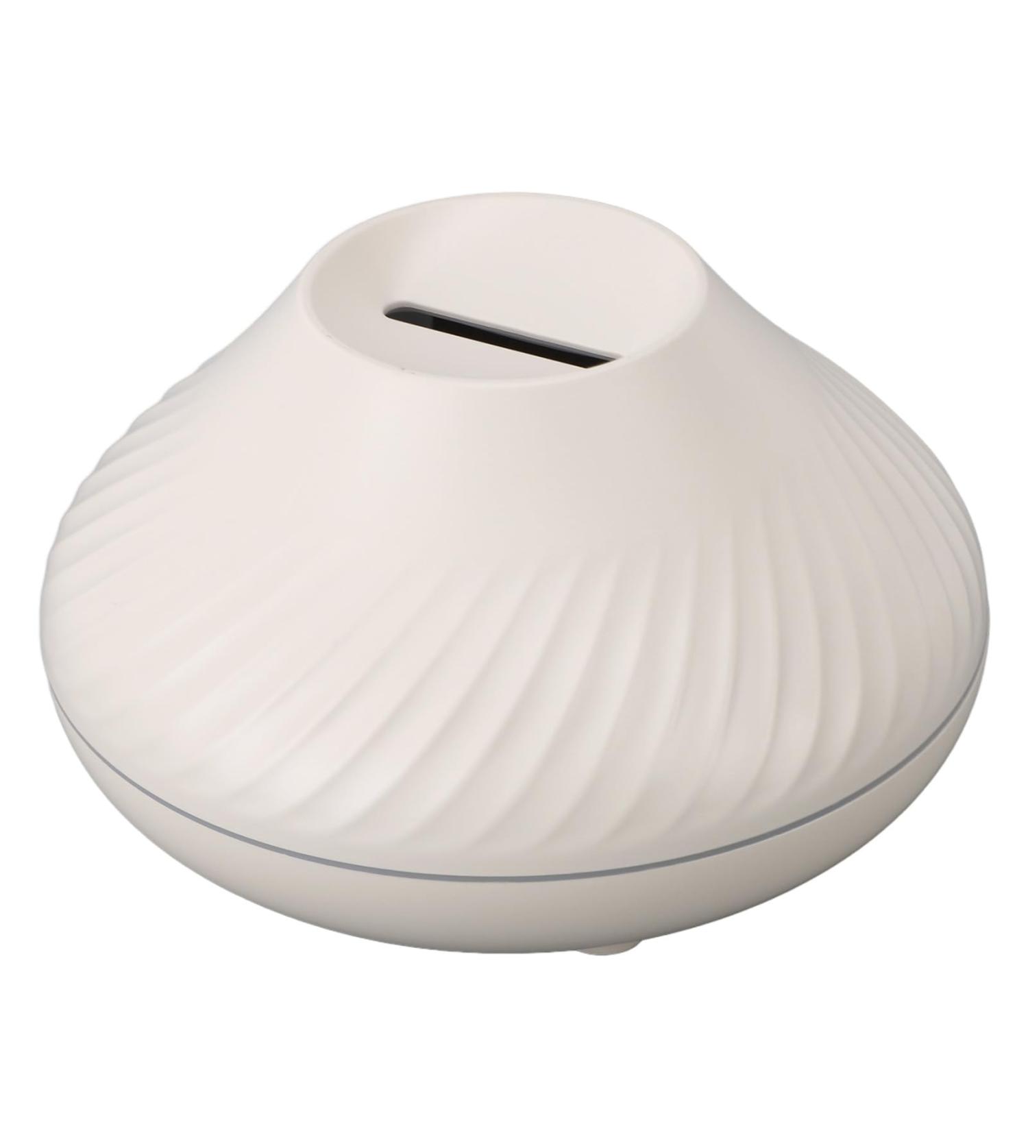 Essential Oil Diffuser - Aroma Diffuser Humidifier with Flame Light | USB Aromatherapy Desk Humidifier for Bedroom & Office - Beige - Buy Online on GoSupps.com