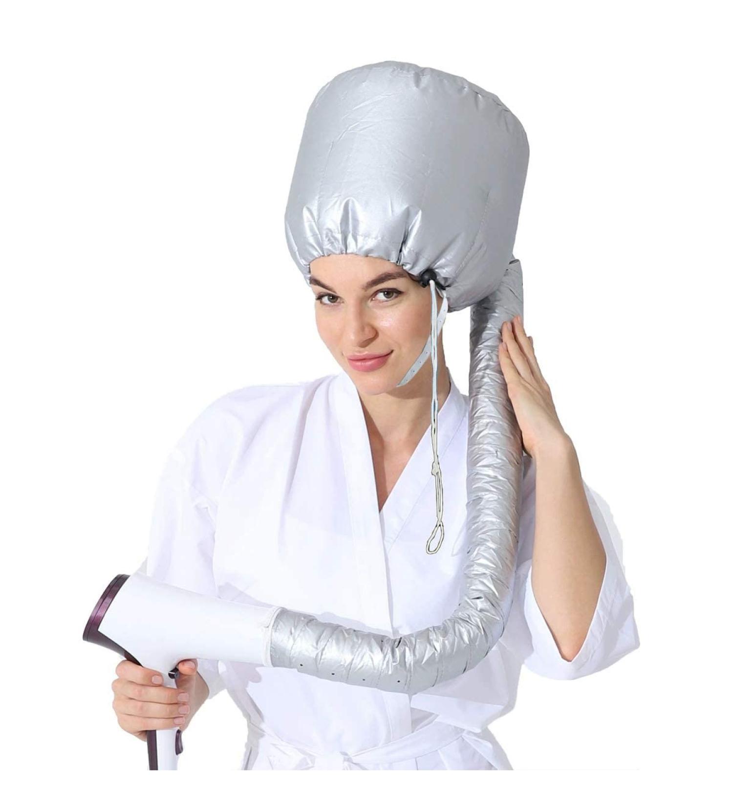 Adjustable Soft Hood Hair Dryer Bonnet for Styling, Curling, and Deep Conditioning - Portable and Fits All Head Sizes - Buy Online on GoSupps.com