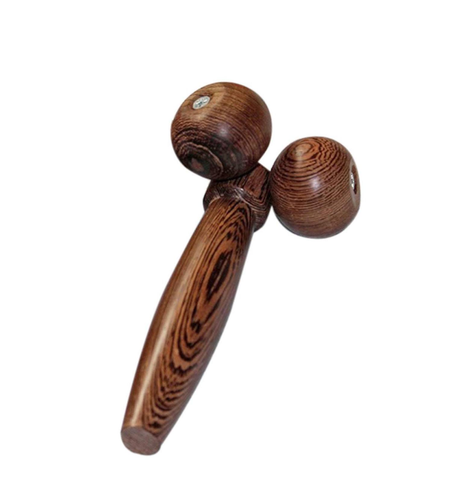 Wooden Face Massager Handheld Body Calf Massager Roller Massager Beauty Tool for V Kneading - Buy Online on GoSupps.com