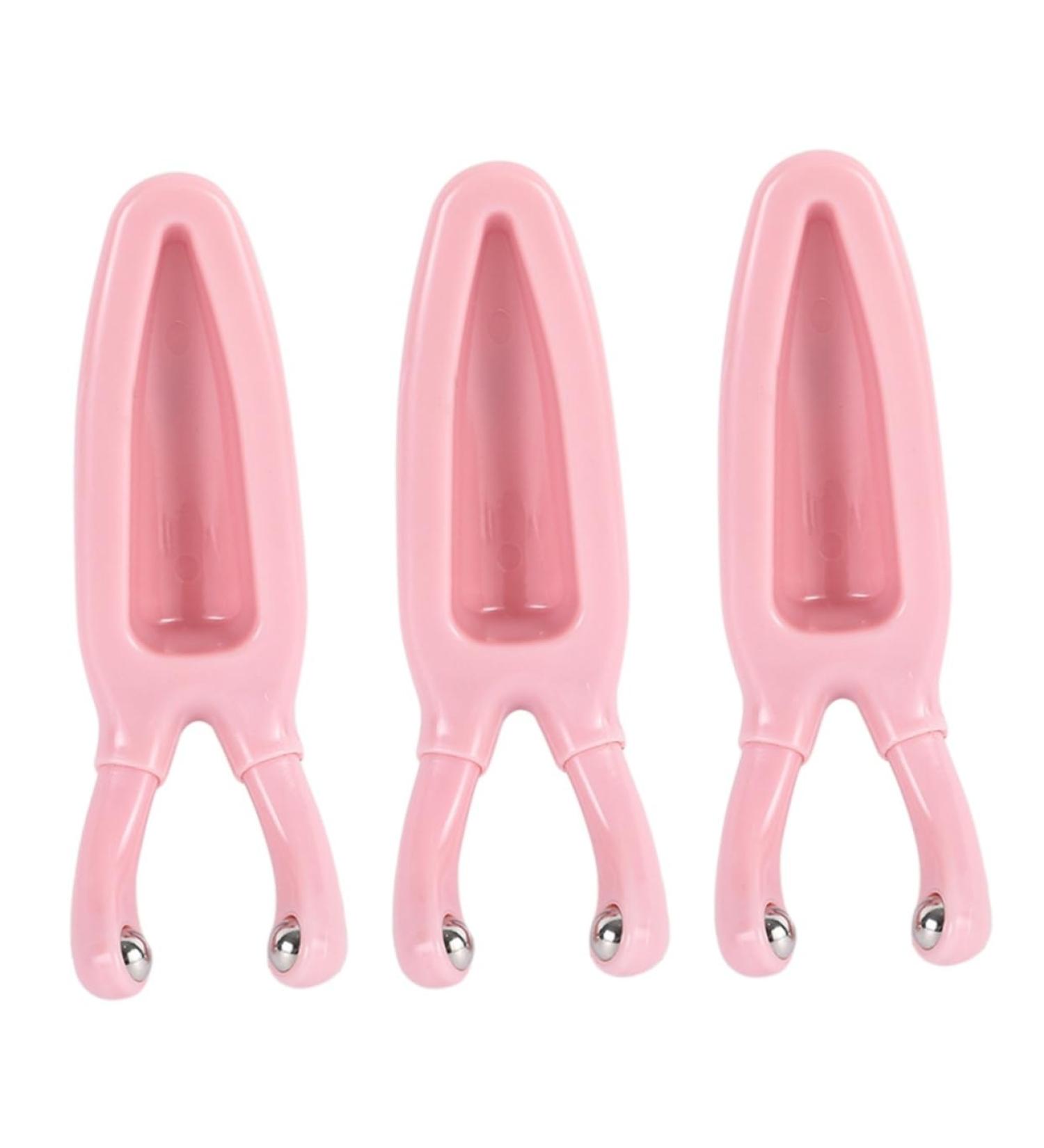 FRCOLOR 3pcs Wooden Nose Massager & Skincare Tools Set - Pink Spatula Comb & Scraper for Perfect Skin Care - Buy Online on GoSupps.com