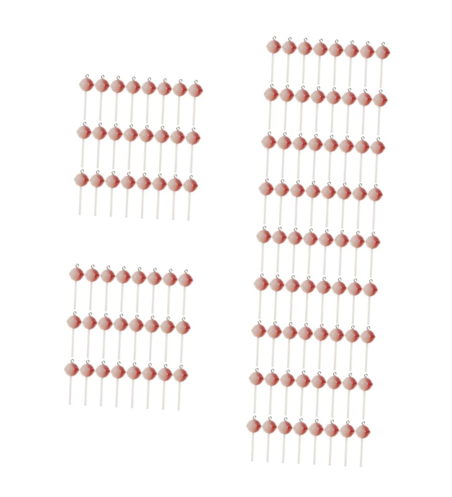 DIYEAH 250 Pcs Candy Keychain Decor Resin Crafts Earrings Charms Lollipops Charms for Crafts Making Charms for Diy Jewelry Resin Keychain Ornament Charms for Bracelet Making Set - Buy Online on GoSupps.com