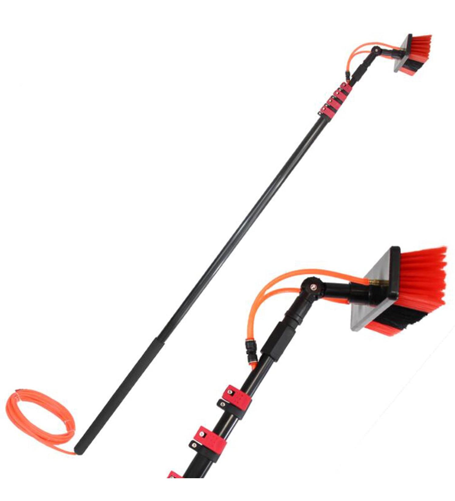 Water Fed Brush Solar Power Panel Cleaning and Cleaning Tool Retractable and Long Water Spray Cleaning Brush Photovoltaic Panel Operation and Maintenance Equipment 6m/20FT - Buy Online on GoSupps.com
