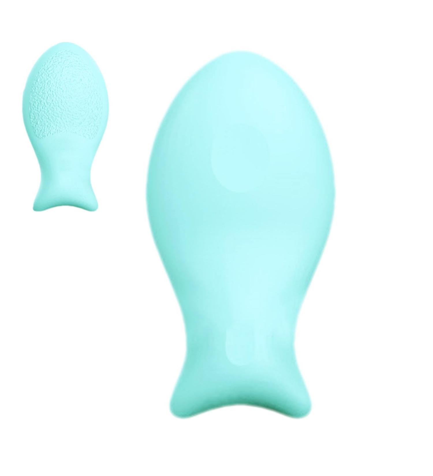 Bexdug Foundation Powder Puff Reusable Blender Puff Pad for Face - Fish-Shaped Foundation Puff Pad Cosmetic Foundation Blender Puff for Pressed Powder Small fish puff (blue) - Buy Online on GoSupps.com