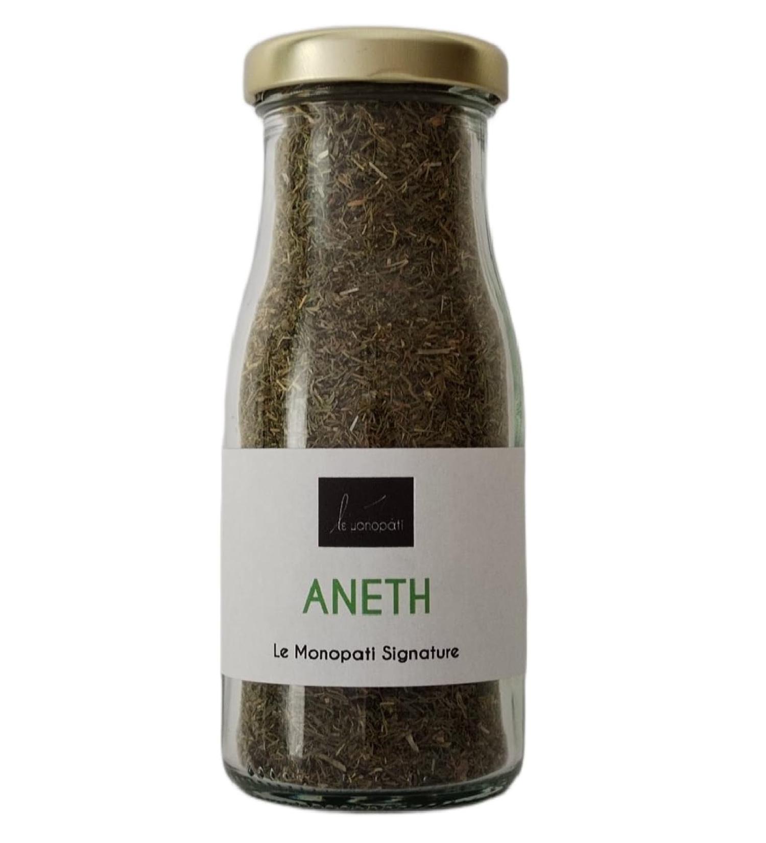 Aneth S ch 30g | Le Monopati Signature | Herbe Aromatique 100% Naturelle Saveur Fra che & Intense pour Cuisine M diterran enne et Poissons | Pot en Verre