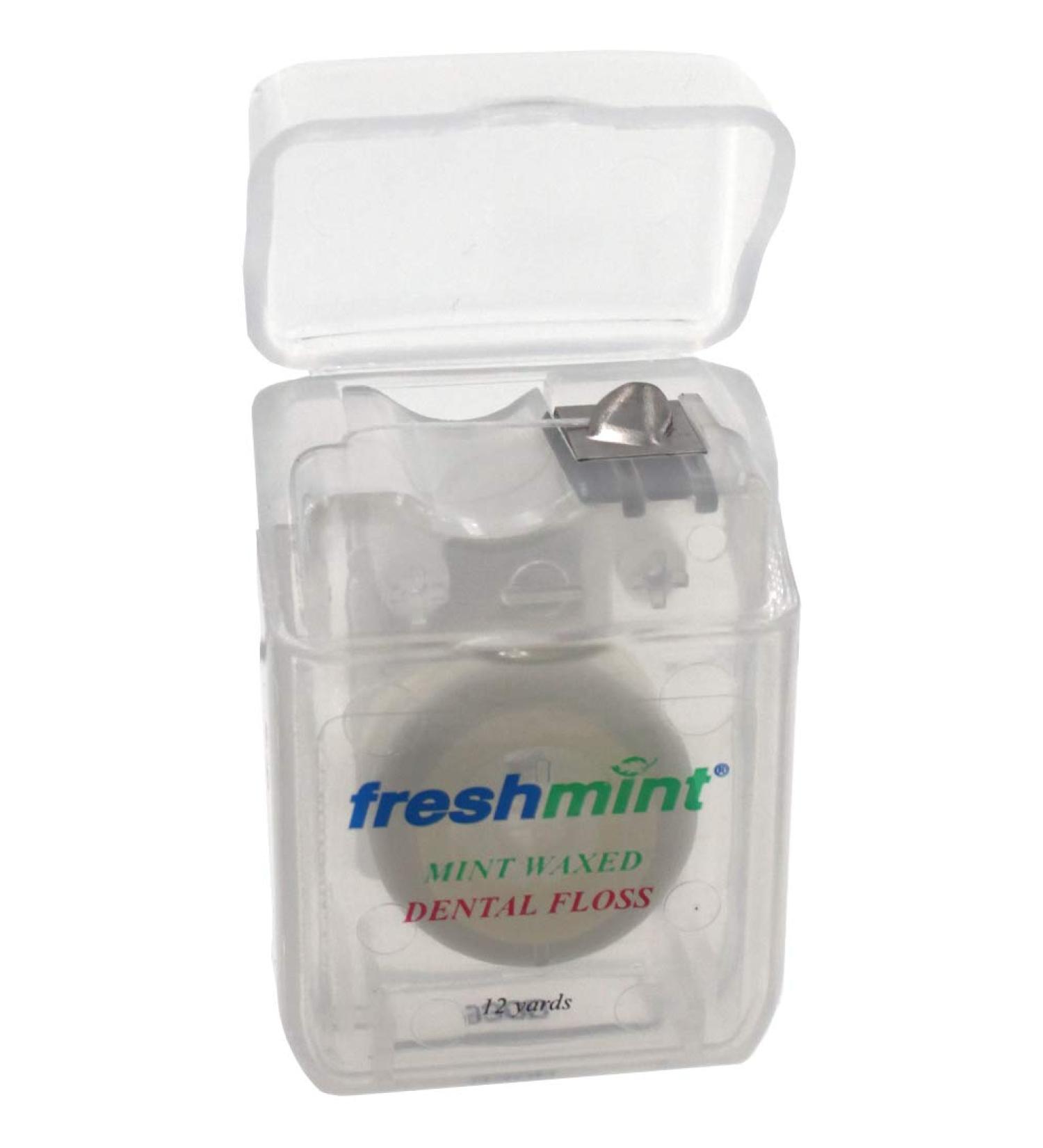 144 Spools Freshmint Mint Waxed Dental Floss - 12 Yards Each | International Shipping Available - Buy Online on GoSupps.com