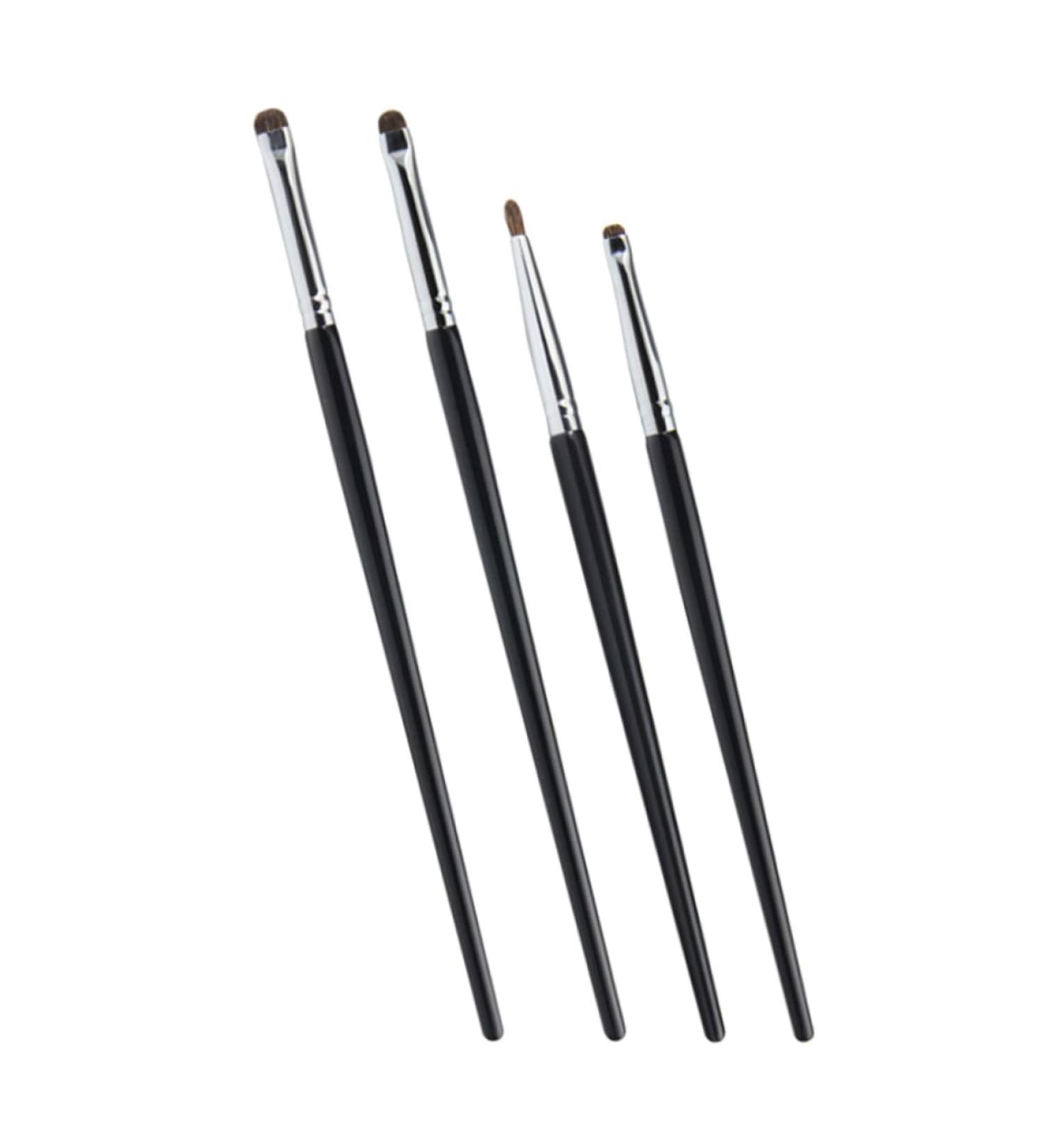 FOMIYES 4pcs Eyeliner Brush Wand Wooden Handle Horse Hair Small Eyeliner Brush Eye Makeup Tool - Buy Online on GoSupps.com