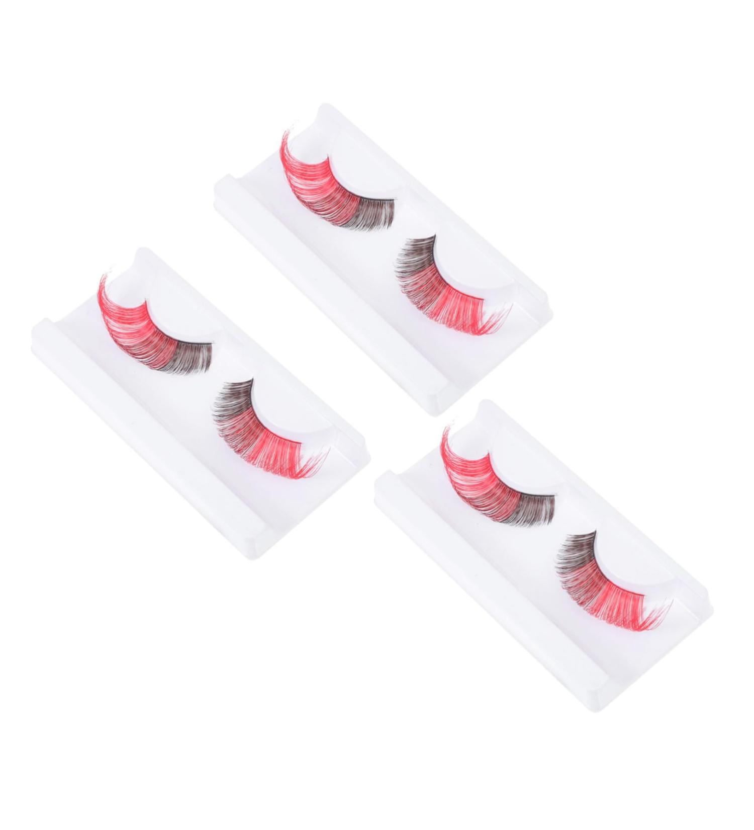 minkissy 3pairs Halloween False Eyelashes Halloween Fake Eyelashes Halloween Makeup Eyelashes Party Eyelashes False Eyelashes Magnetic Women Eyelashes Imported Fiber Miss Soft Extend - Buy Online on GoSupps.com