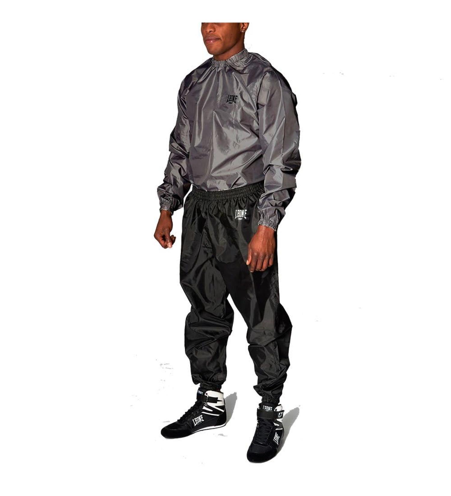 Buy LEONE 1947 Black Sauna Tracksuit - Premium Quality International Shipping - Buy Online on GoSupps.com