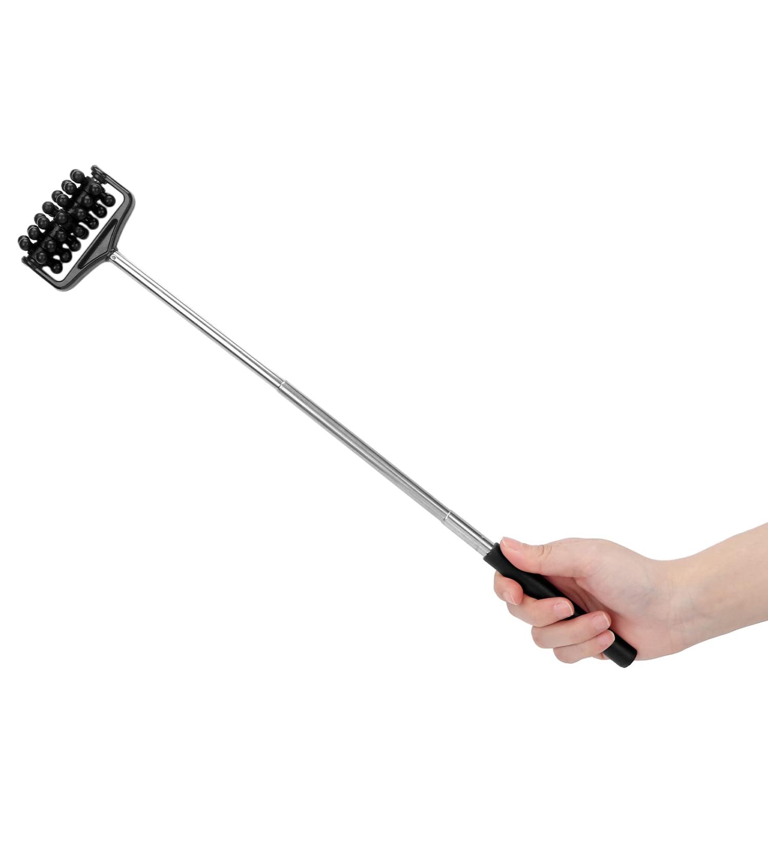 Back Massage TeleskoProll Device - Portable Massage Stick for Body Relief | Ideal for Men & Women - Comfort & Care in Black - Buy Online on GoSupps.com