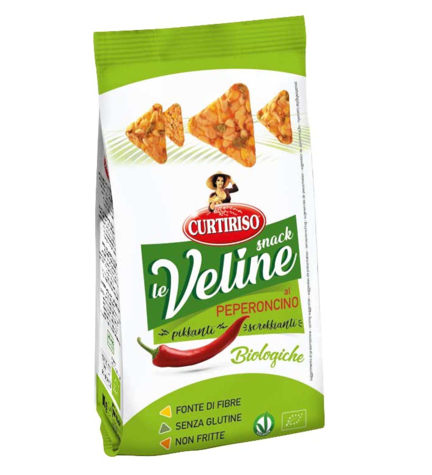 Curtiriso Le Veline Snack with Chilli Scrokkinati Organic Collations au piment organic 80 g