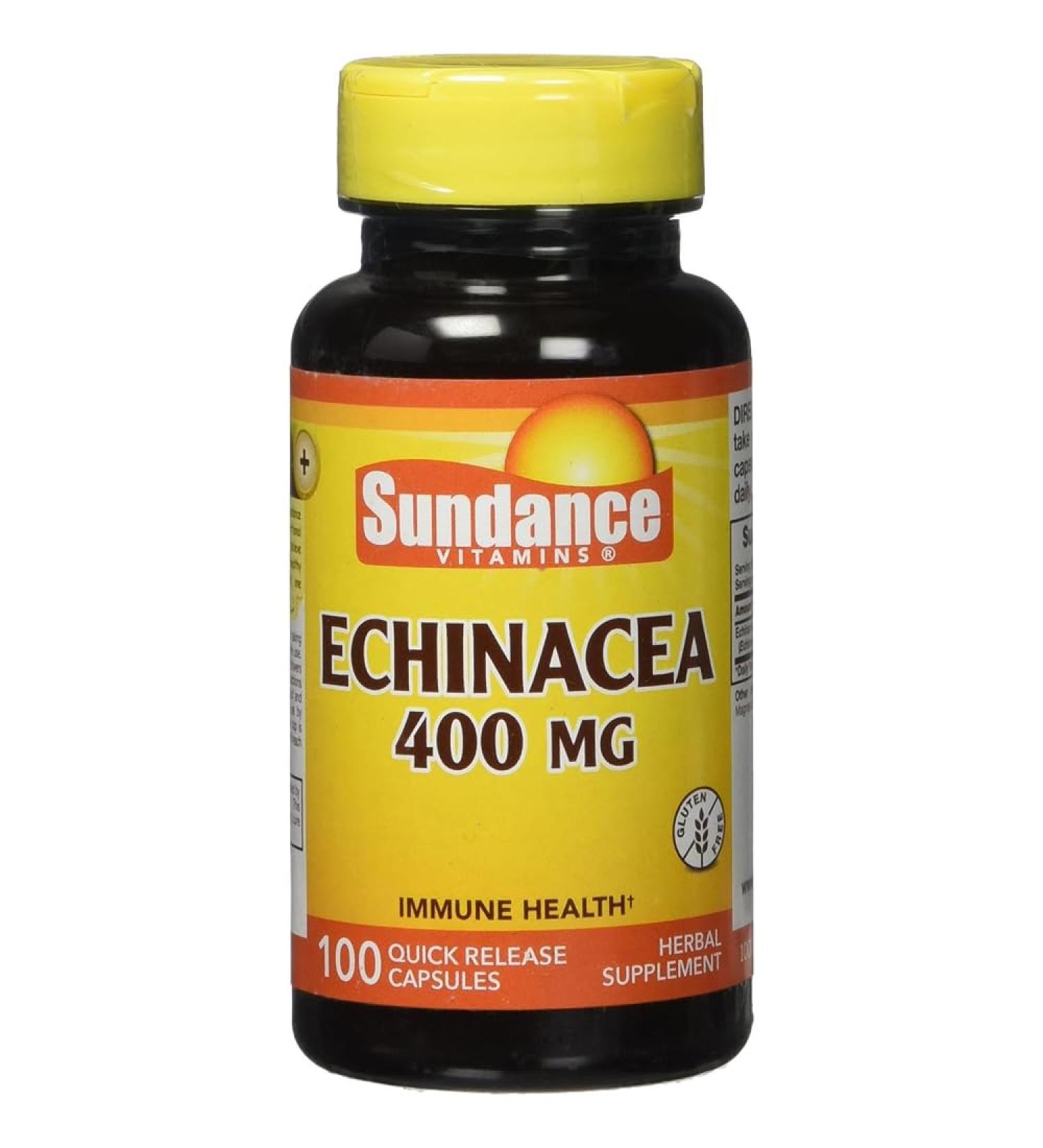 Sundance Echinacea 400 mg Quick Release - 100 Capsules Pack of 3