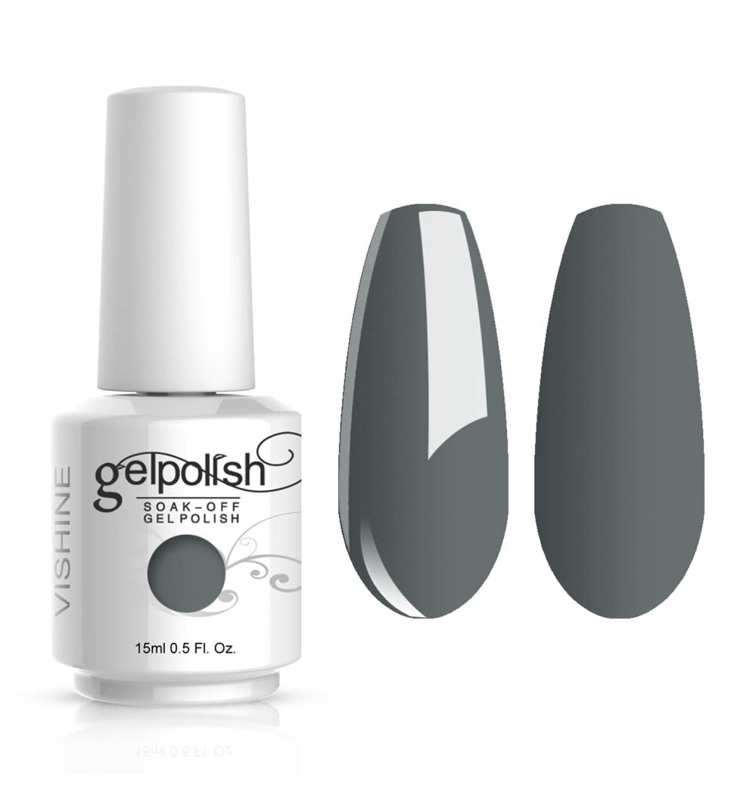Vishine Gelpolish Soak-off Nail Art UV LED Nail Polish Salon Manicure Grey(532) #532 - Buy Online on GoSupps.com