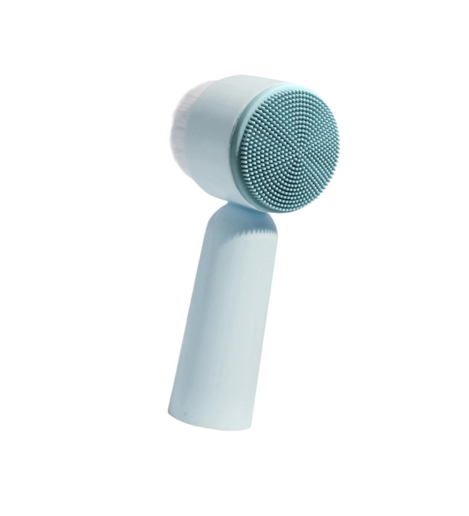 FOMIYES Facial Brush Face Pore Cleanser Soft Bristles Brush for Deep Cleaning Face Cleaning Handheld Brush Silicone Cleansing Brush Bristle Brush Manual Blue 5.5X12.5cm - Buy Online on GoSupps.com