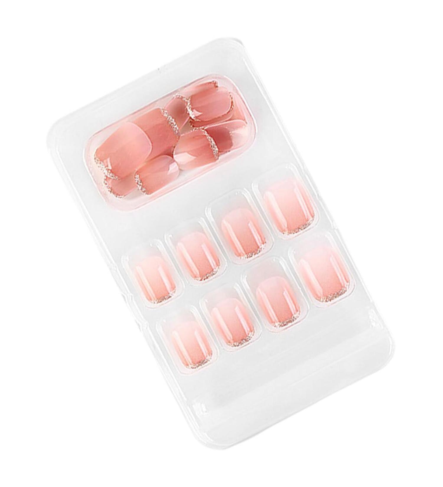 dijiusidy False Nail Fashionable Various Shapes Fingernail Full Coverage Strong Viscosity Adjustable Paster for Manicure Art 8 F741 8 1 count (Pack of 1) - Buy Online on GoSupps.com