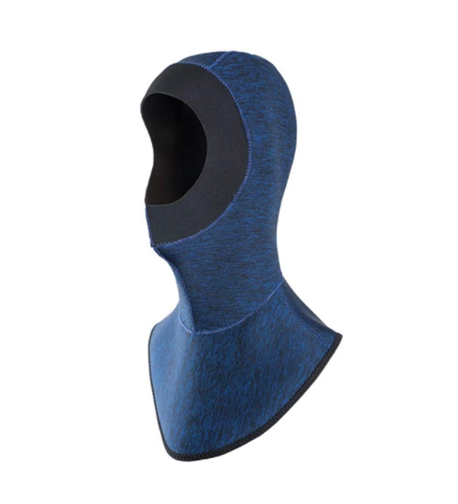 Neoprene Scuba Diving Hood 2mm - Waterproof Thermal Cap with Chin Strap for Water Sports - Deep Blue - Buy Online on GoSupps.com