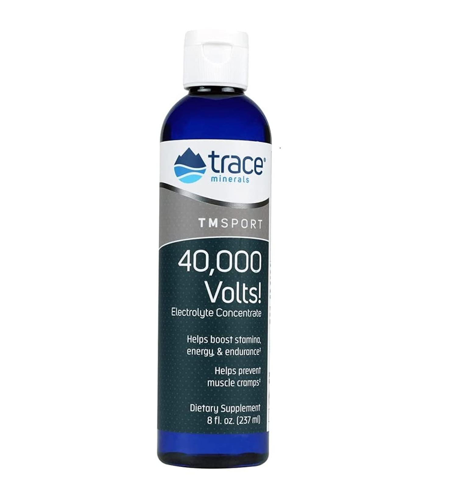 Trace Minerals Research TM Sport 40000 Volts! Electrolyte Concentrate 8 fl oz (237 ml)