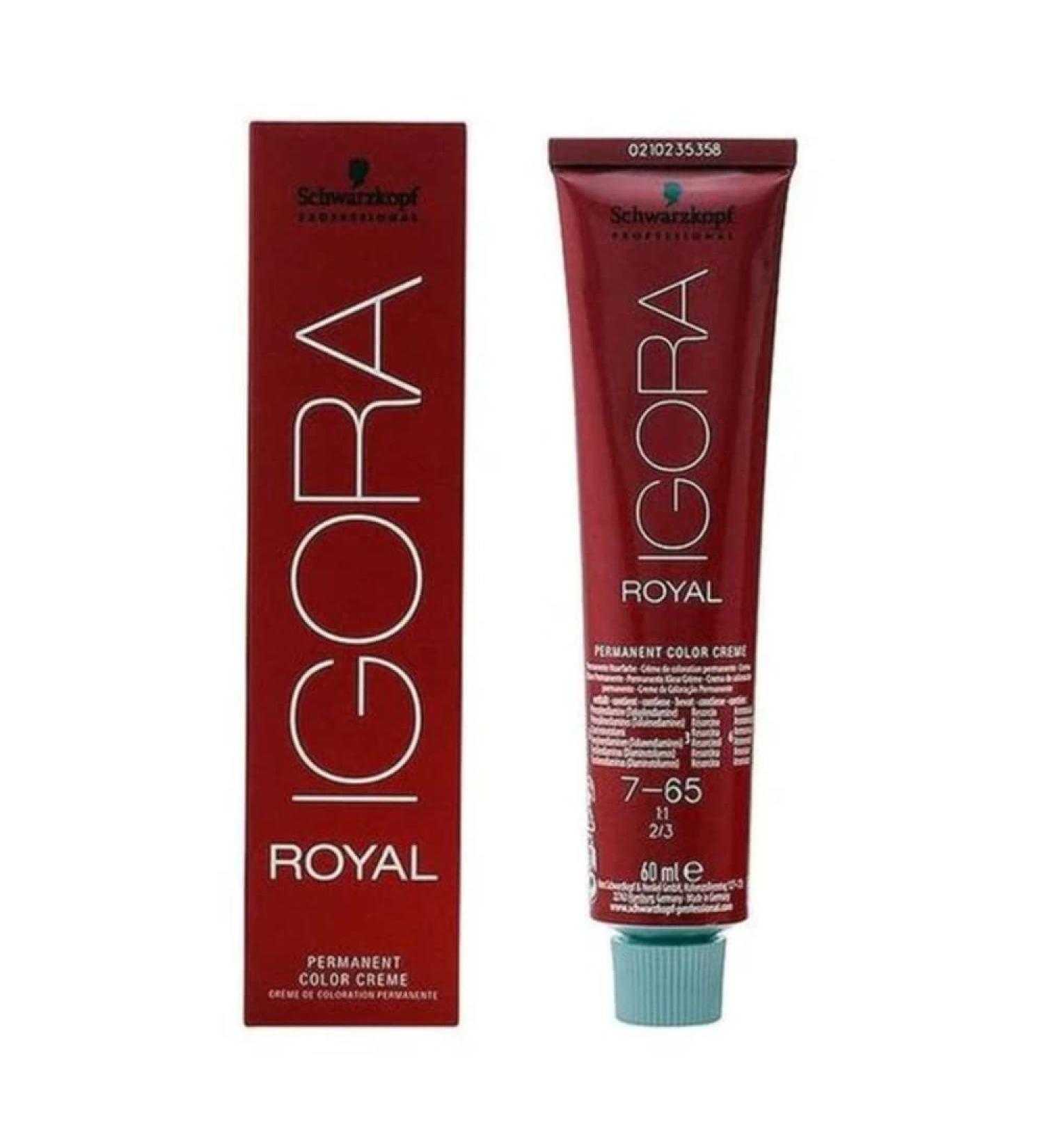 Schwarzkopf Igora Royal 7-65 Medium Blonde Chocolate Gold 77 g (1 pack) 7-65 60 ml (1 pack)