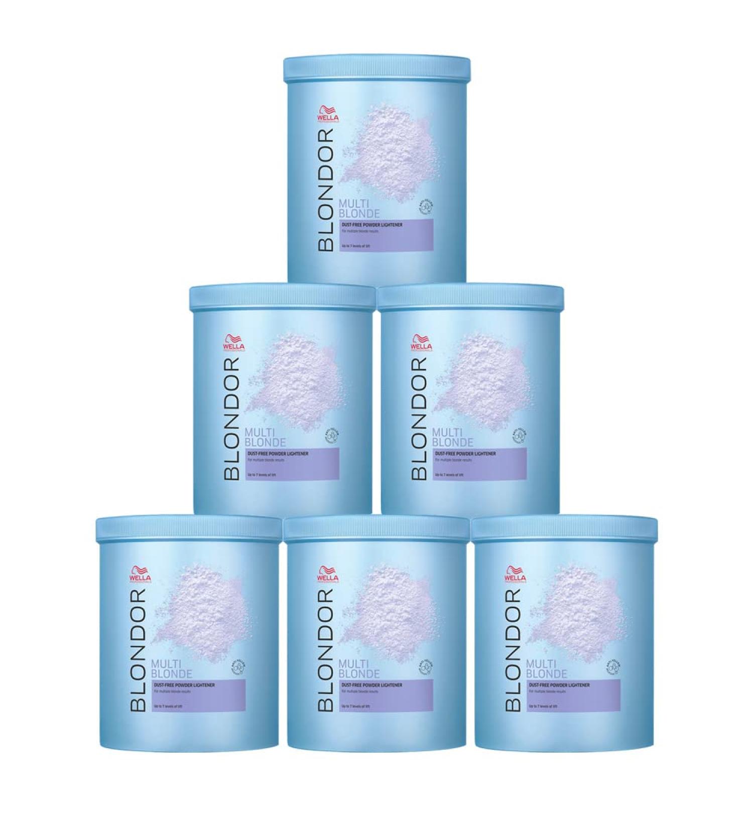 6x Wella Blondor bleaching powder 800 g each 4800 g