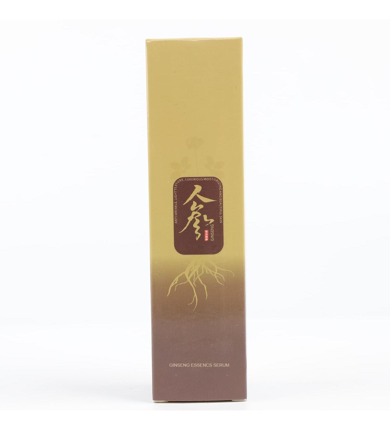 Ginseng Extract Liquid & Peptide Anti Aging Serum | Korean Red Ginseng Essence for Wrinkles & Moisturizing | Firming Serum for All Skin Types - Buy Online on GoSupps.com