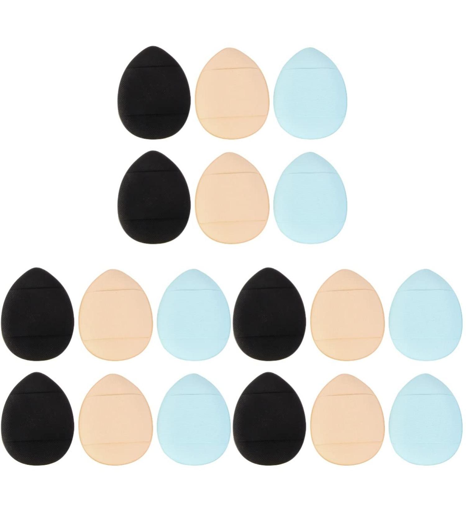 FRCOLOR Mini Puff Foundation Sponge - 18 Pcs Soft Makeup Applicators for Flawless Face - Assorted Colors - Perfect for Powder & Beauty Routine - Buy Online on GoSupps.com