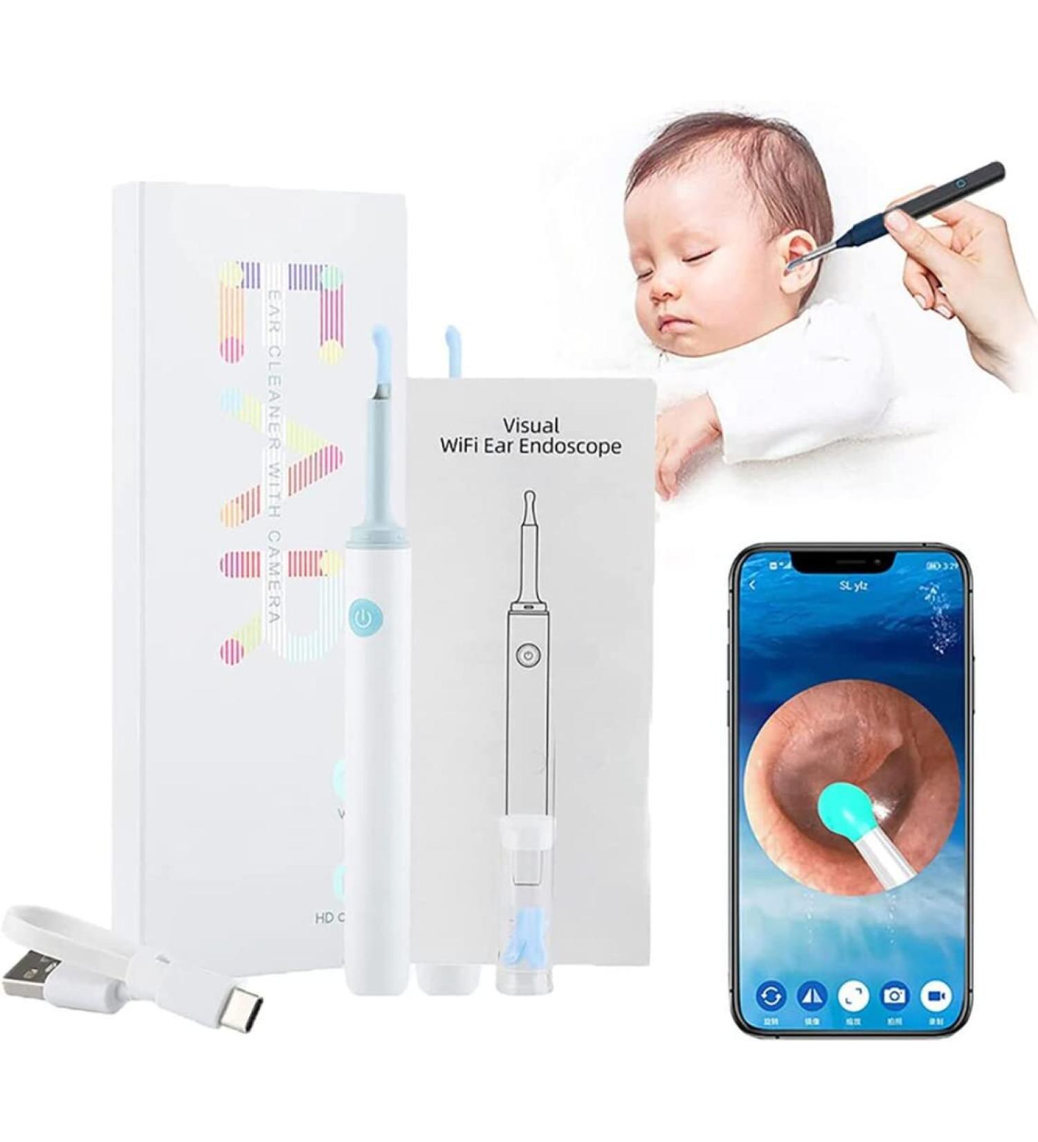 Ear Wax Removal Kit with Camera and Light - Easy Earwax Cleaner - Buy Online on GoSupps.com