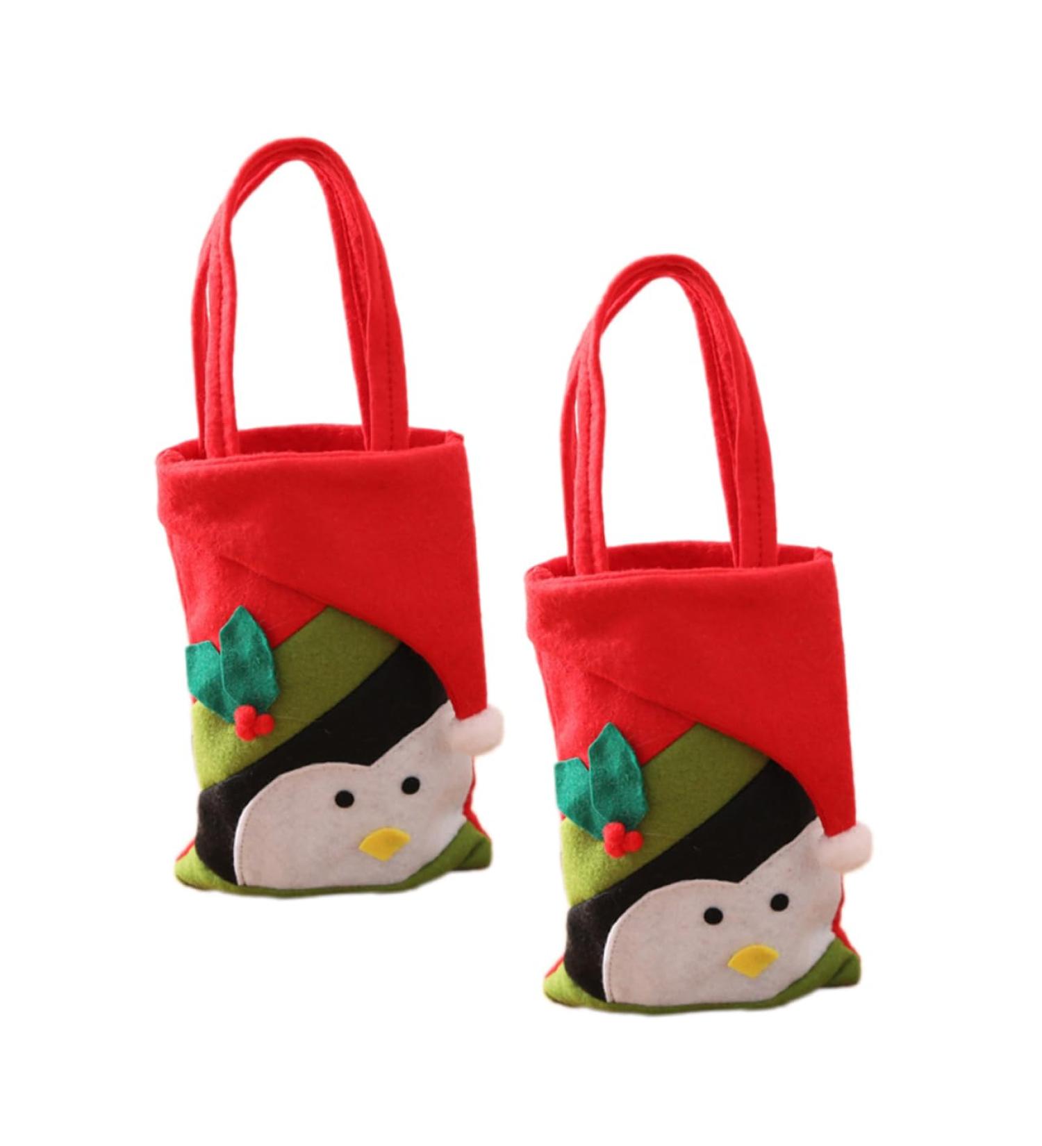 ABOOFAN 2pcs Hand Adorable Pouch Sweets for Candy Christmas Decor Bags Xmas Party Exquisite Non-woven 22x15cm Assorted Color 5 - Buy Online on GoSupps.com
