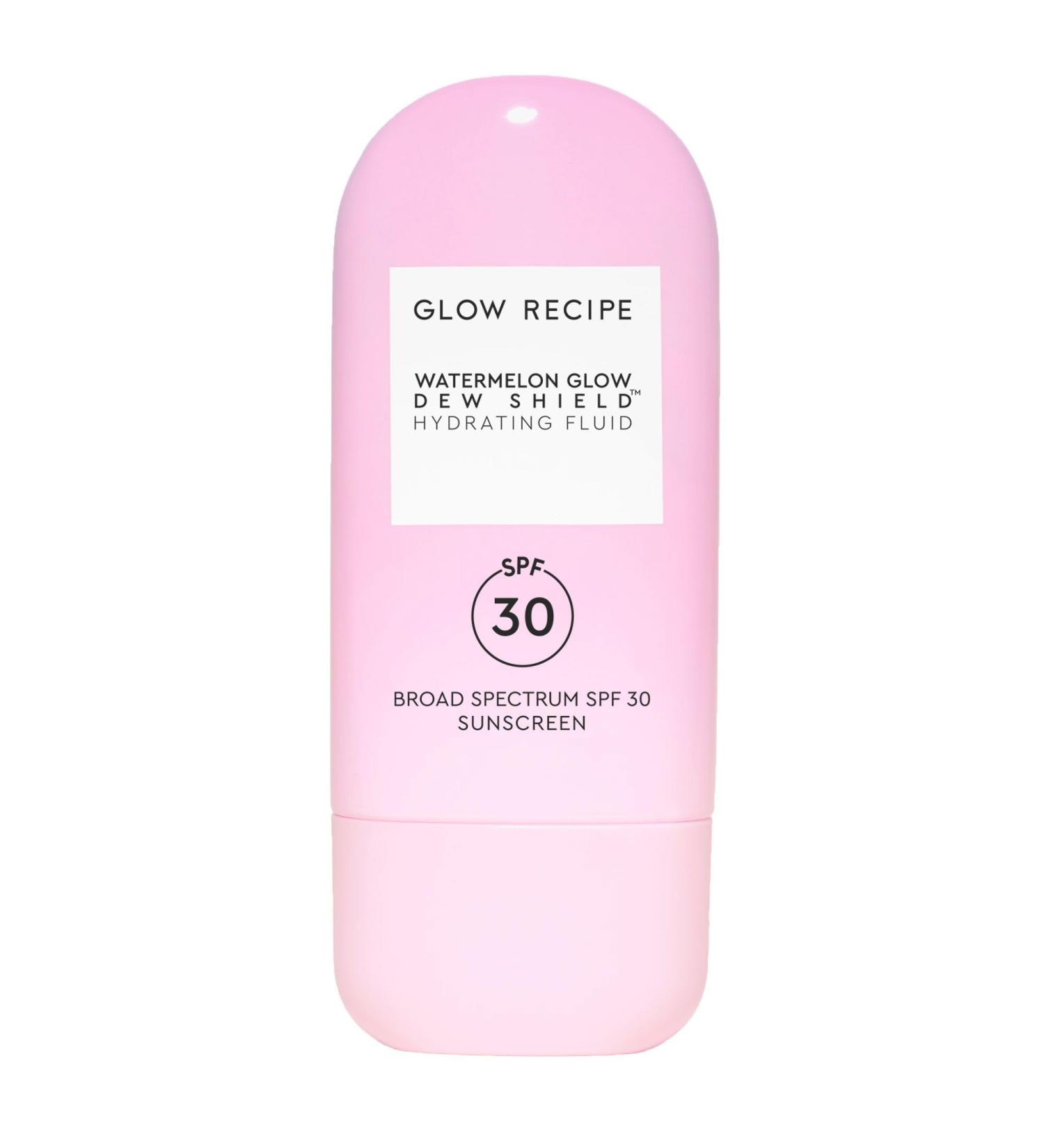 Glow Recipe Dew Shield Korean Face Sunscreen SPF 30 - Hydrating Moisturizer & Dewy Lightweight Sunscreen - Formulated with Broad Spectrum UV Protection with No White Cast or Pilling (15ml) - Buy Online on GoSupps.com