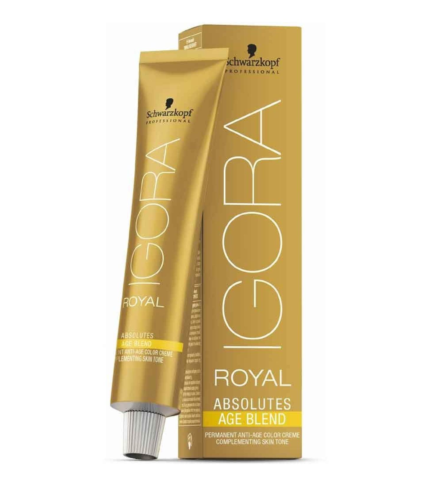 Schwarzkopf IR Absolutes Age Blend 8-01 Medium Brown Purple Natural 60 ml - Pack of 1 - Buy Online on GoSupps.com