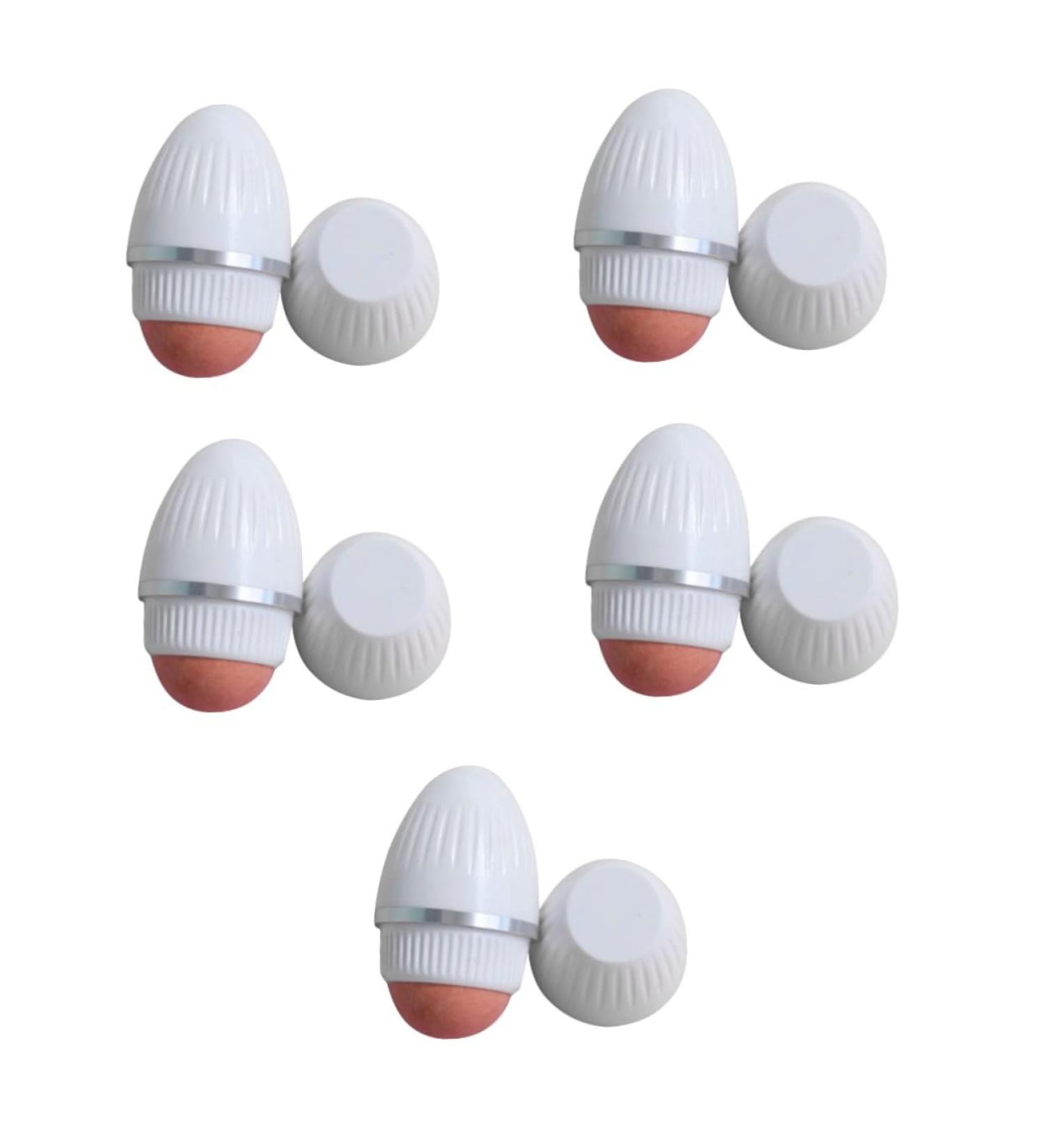 Beavorty 5pcs Oil Absorbing Beauty Stick Walker Roller Oil Absorbing Ball Plastic Oily White 5.70X3.00X3.00CMx5pcs Whitex5pcs - Buy Online on GoSupps.com