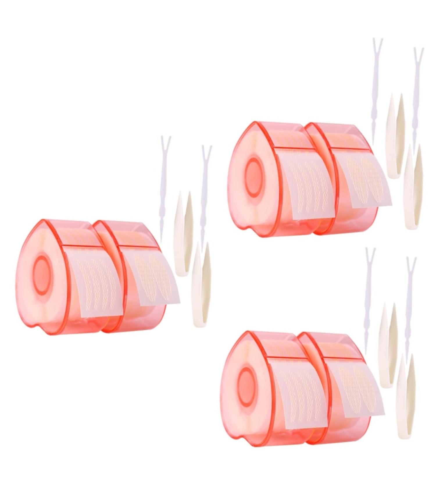 minkissy 6 Rolls Lace Double Eyelid Sticker Invisible Double Eyelid Tape Adhesive Eye Lift Tape for Droopy Lid Eyelid Shadow Stickers Adhesive Strip Tape Strips Stereotypes - Buy Online on GoSupps.com