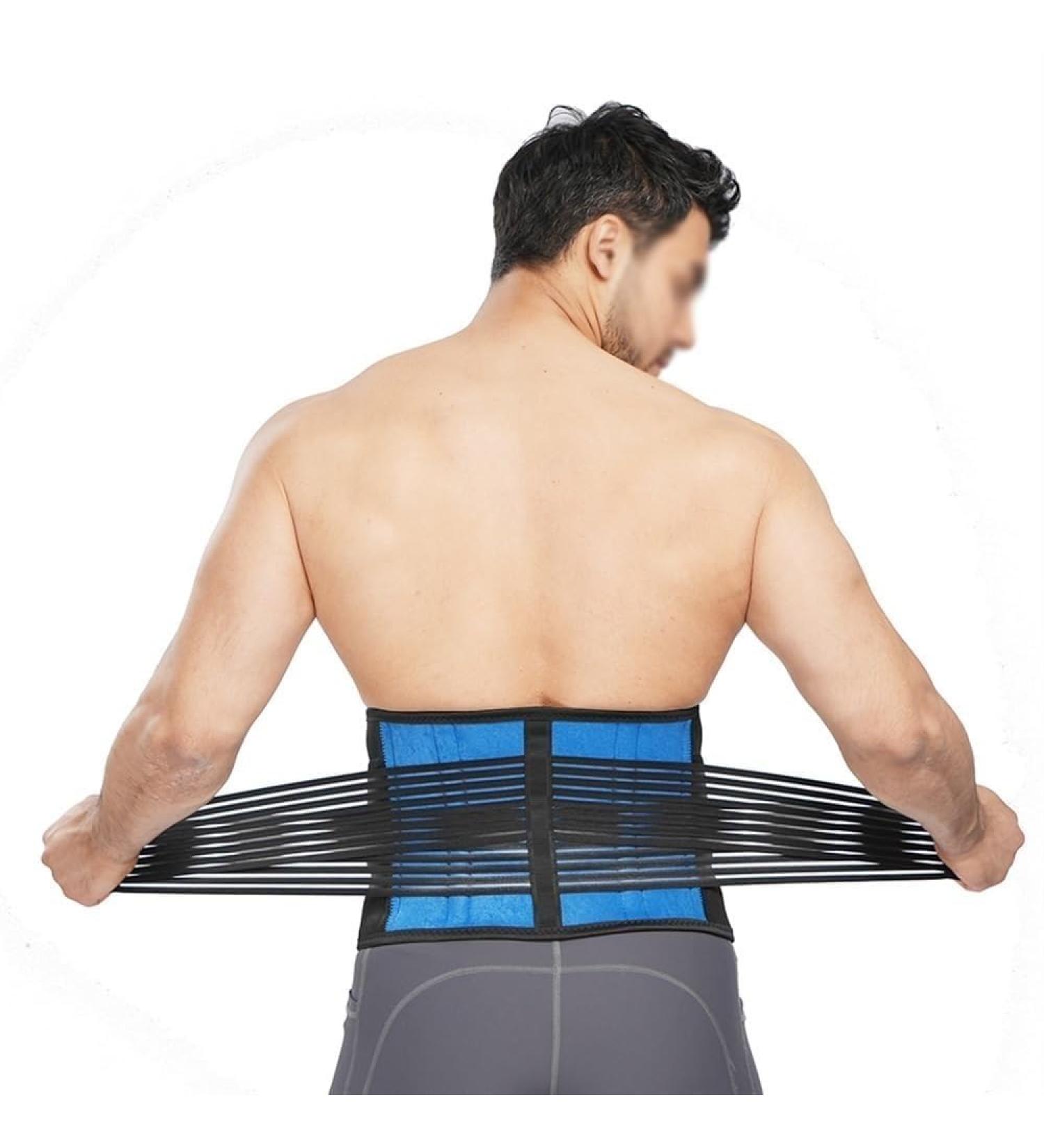 Double Pull Waist Support Trainer for Men & Women | Posture Corrector & Low Back Brace | Plus Size Lumbar Decompression Belt (3X-Large Blue - Buy Online on GoSupps.com