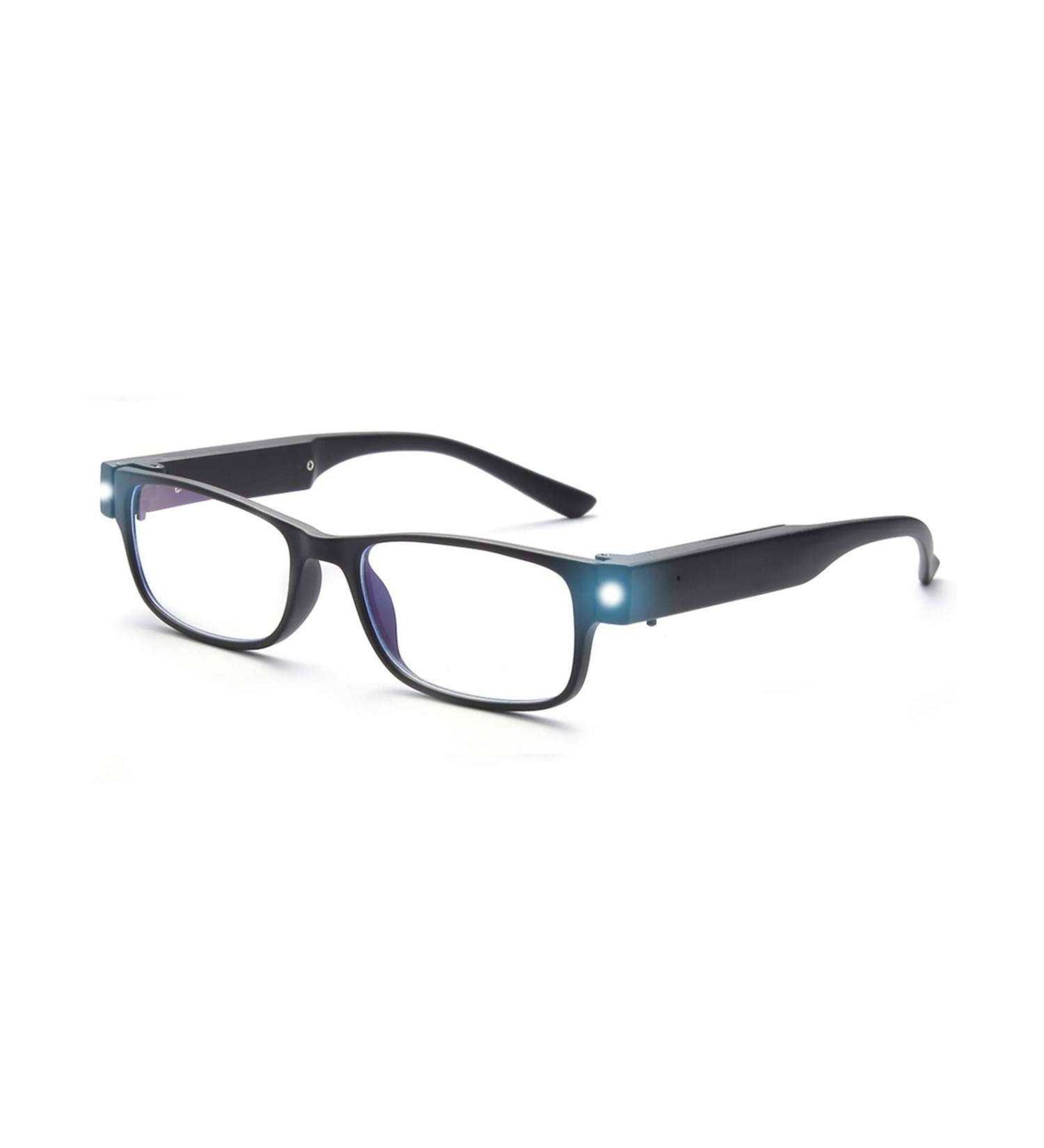 Skyway Blue Light Protective Glasses | 2.0x Reading & Gambling Goggles for Men & Women | LED USB Rechargeable UV Protection - Buy Online on GoSupps.com