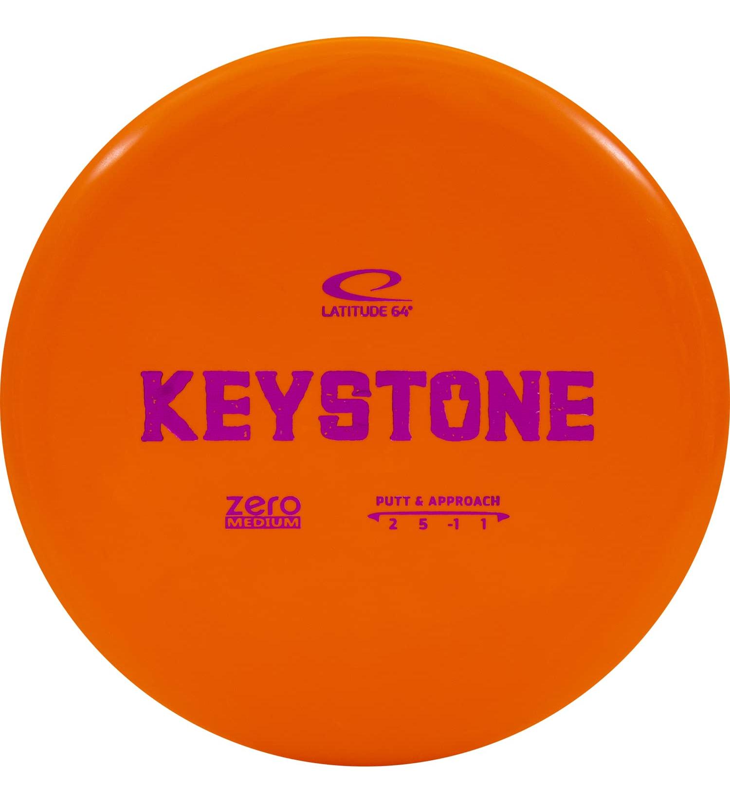 Latitude 64 Zero Medium Keystone Disc Golf Putter 170g+ | Frisbee Golf Putt & Approach | Beginner Friendly | Orange Stamp - Buy Online on GoSupps.com
