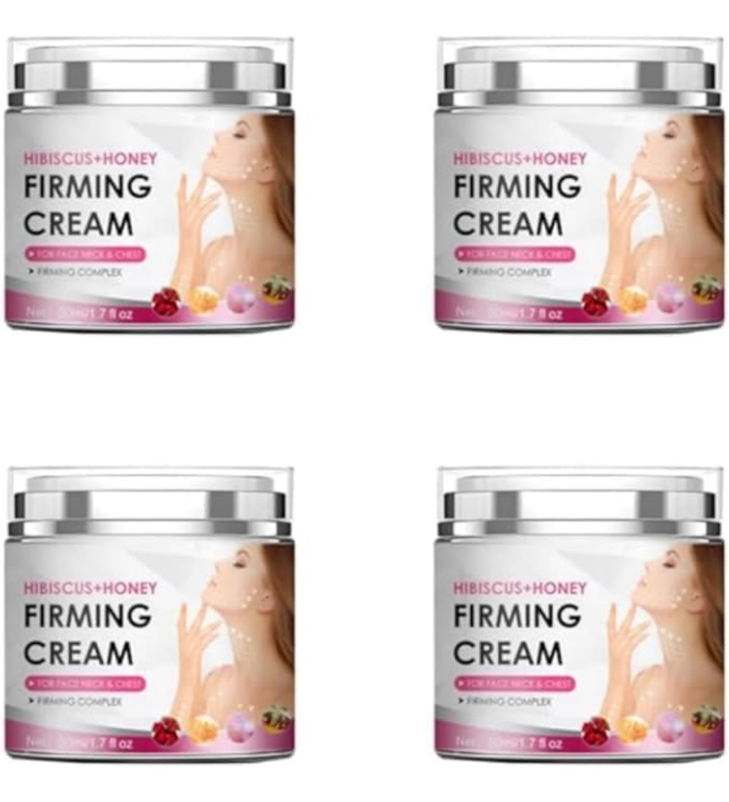 (Most Gifted) 2024 New 4 Jars Honey Hibiscus Firming Cream Neck Firming Cream Skin Tightening Cream for Face & Body Anti-Wrinkle Facial Moisturizer with Collagen for All Skin Types. 50ml/1.7fl.oz - Buy Online on GoSupps.com