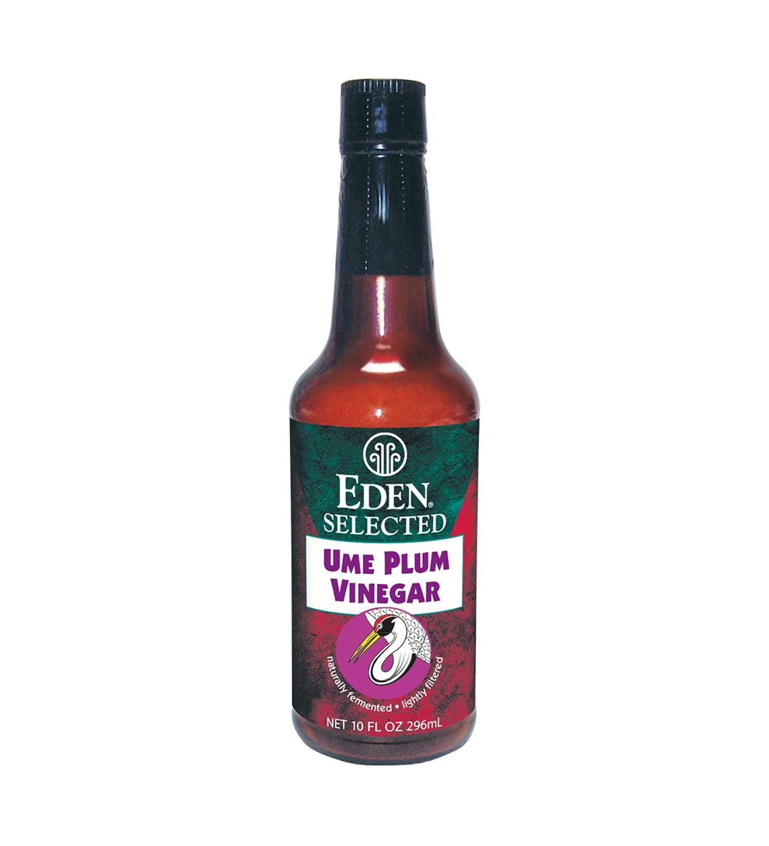 Eden Ume Plum Vinegar - Authentic Traditional Recipe, No Chemical Additives - 10 oz Amber Glass Bottle - Buy Online on GoSupps.com