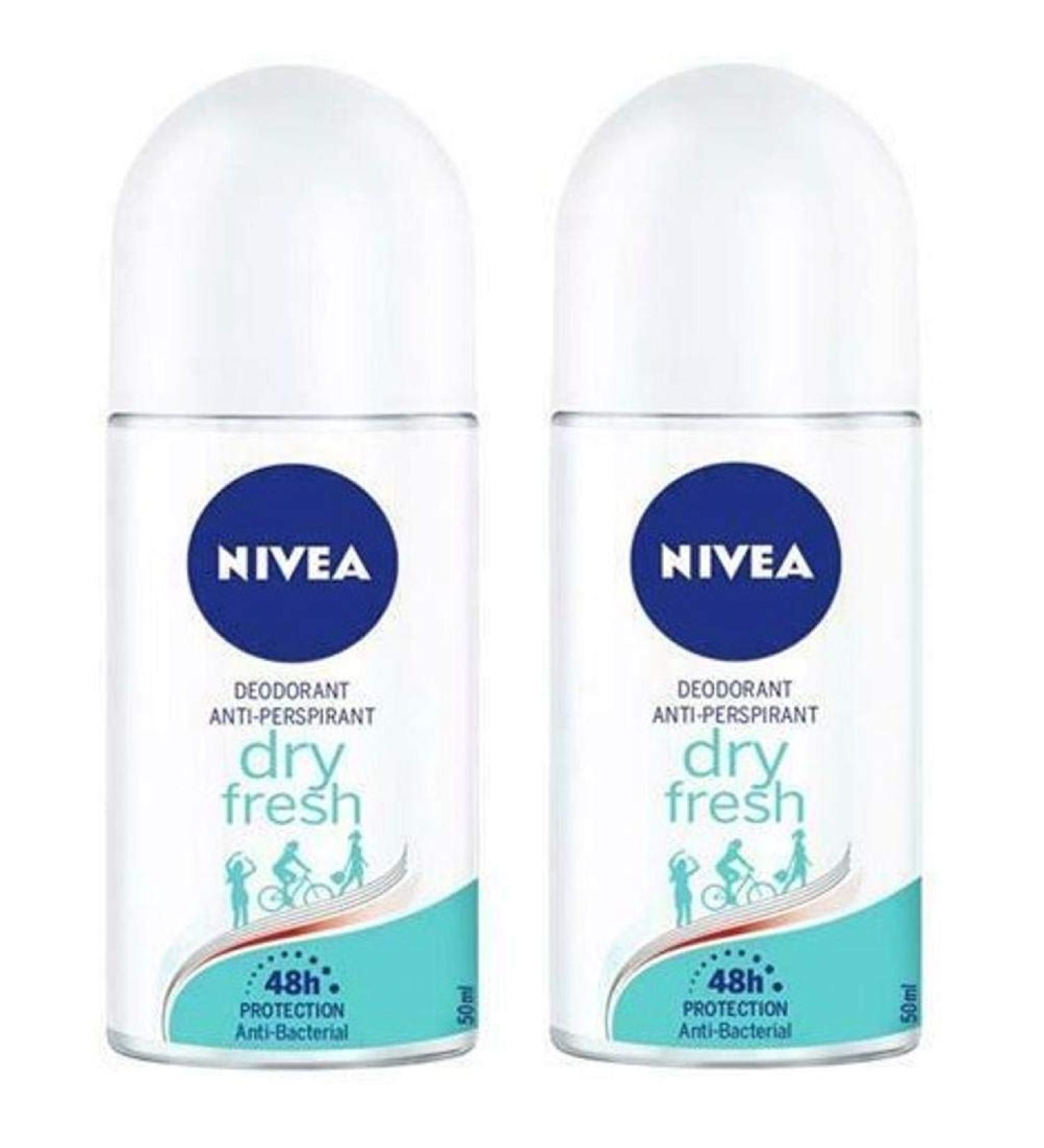 Nivea Dry Fresh Antiperspirant Deodorant Roll-On - PACK of 2