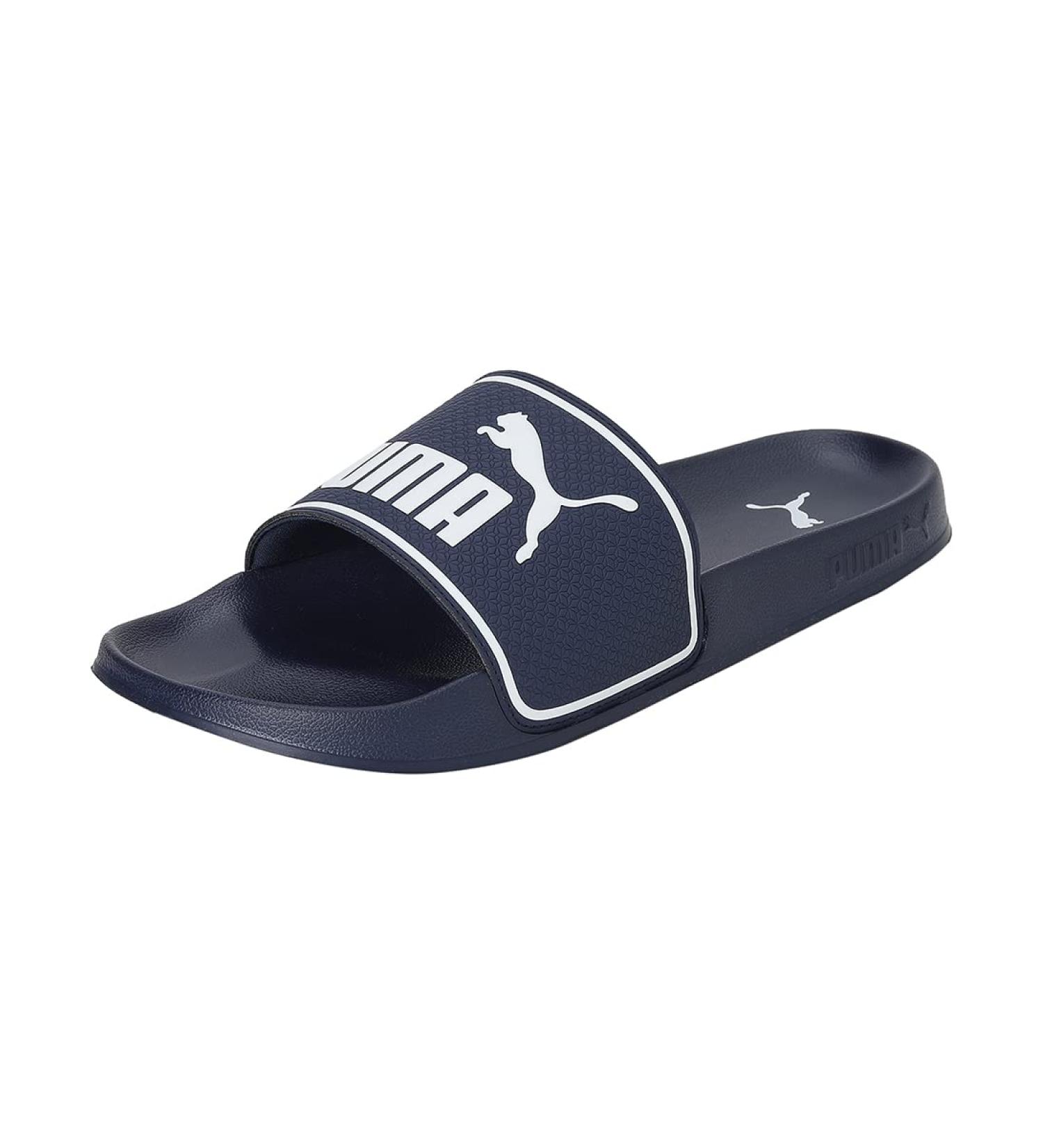 PUMA Unisex Leadcat 2.0 Slide Sandal 43 EU - Comfortable Peacoat & Puma White Footwear for Men & Women - International Shipping Available - Buy Online on GoSupps.com