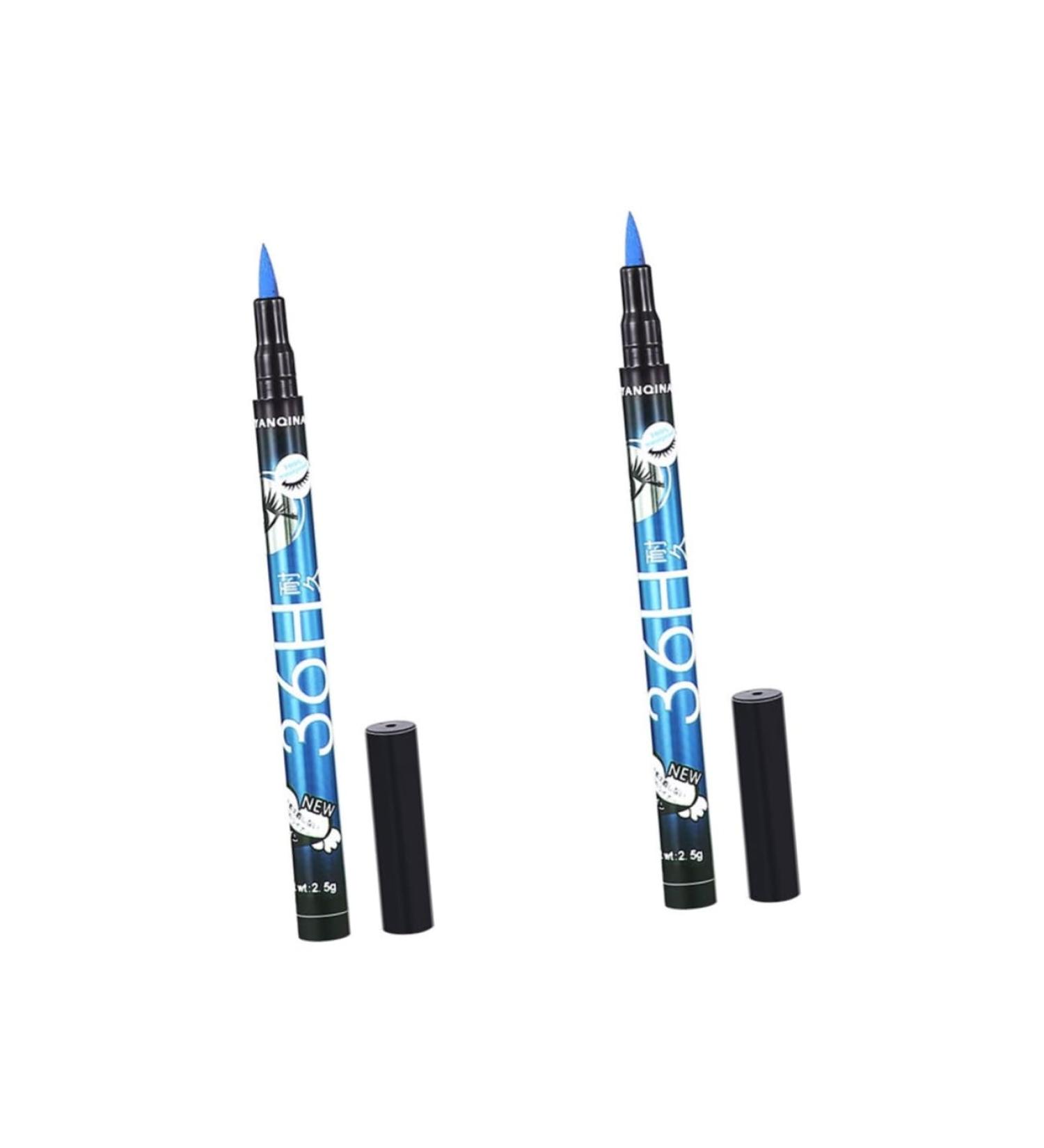 Mipcase Eyeline Pencil 2pcs Waterproof Eyeliner Pencil Liquid Eye Liner Liquid Liner Waterproof Pen Water Proof Women Eyeliner 1 count (Pack of 1) As Shownx2pcs - Buy Online on GoSupps.com