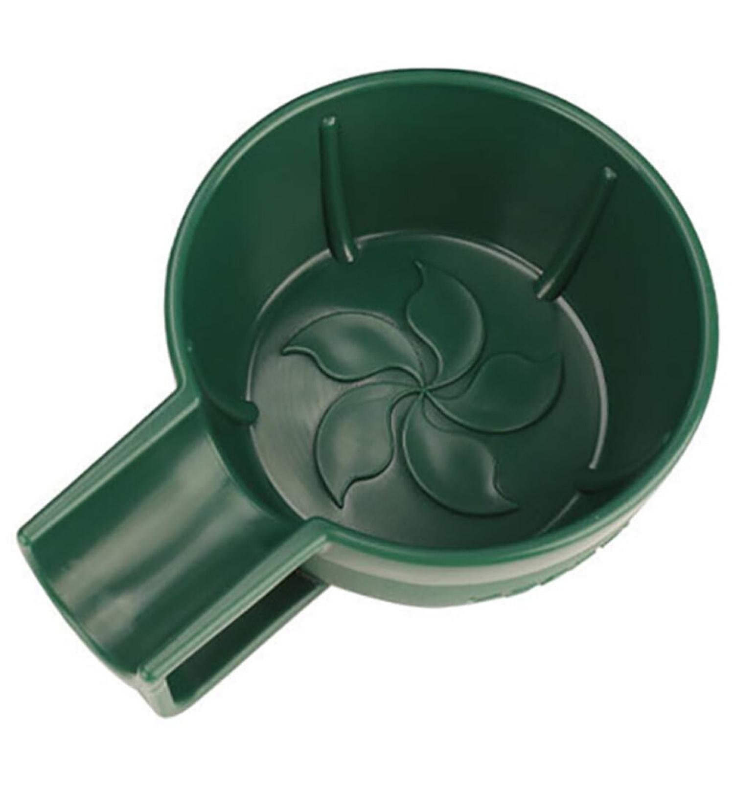 JE COMPRIS Green Ceramic Shaving Bowl - Plastic Storage Shell for Shaving Foam & Soap - Deep Water Tank with Handle - Buy Online on GoSupps.com