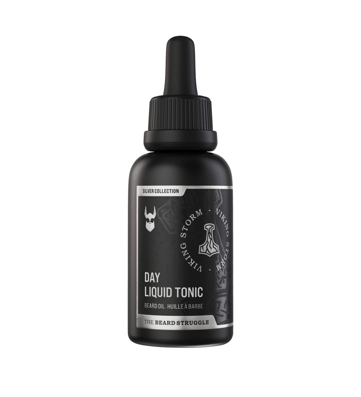 The Beard Struggle Day Liquid Tonic Beard Oil - Viking Storm (30ml) - Men's Beard Growth Oil for Moisturizing & Softening - Buy Online on GoSupps.com