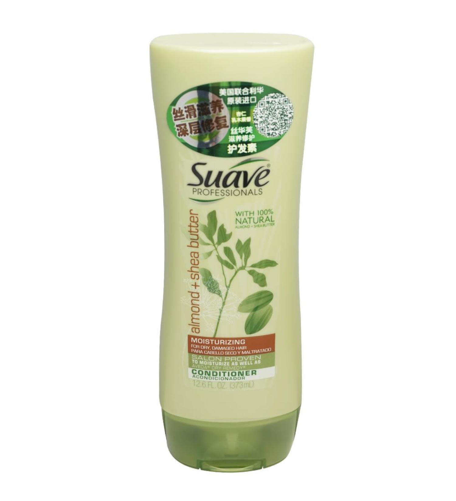 Suave Professionals Almond & Shea Butter Conditioner 12.6 oz - Hydrating & Nourishing Formula for All Hair Types - International Shipping Available - Buy Online on GoSupps.com