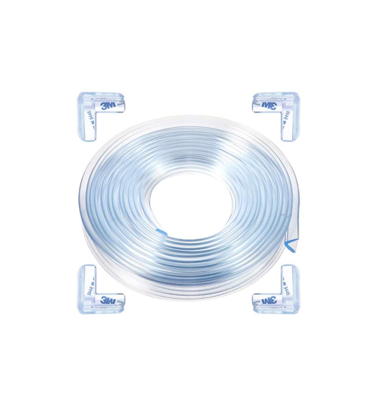 CHAMSON Baby Proofing Corner Guards - Soft Silicone Safety Kit Bumper Strip (4 Pack) | 10ft Toddler Corner Protector - Buy Online on GoSupps.com