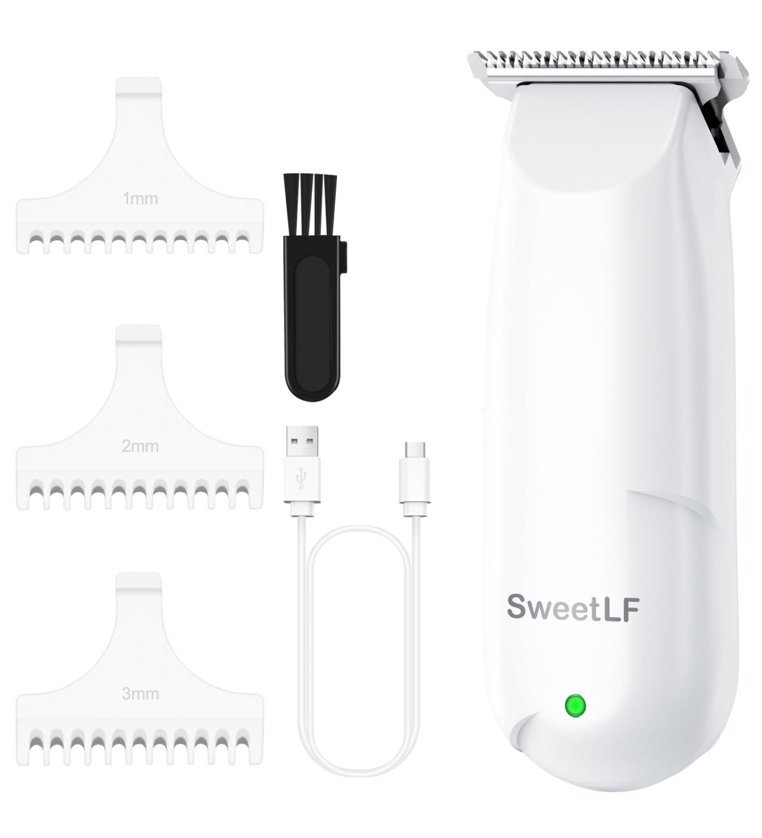 SweetLF Mini Hair Clippers | USB Rechargeable Small Hair Trimmer for Men Women Baby & Pets | Includes 3 Guide Combs | Portable & Efficient - Buy Online on GoSupps.com