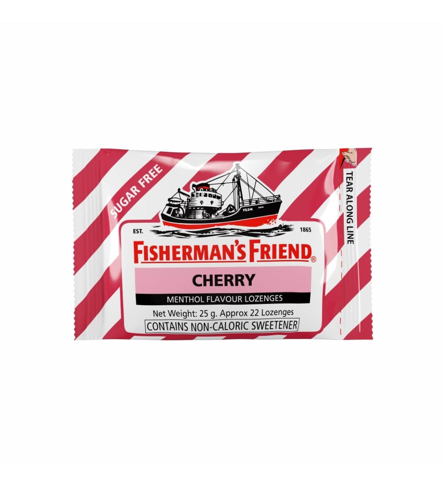 Fisherman's Friend Sugar Free Oral Air Freshener Cherry Soothing Fresh Tablets 25g - Buy Online on GoSupps.com