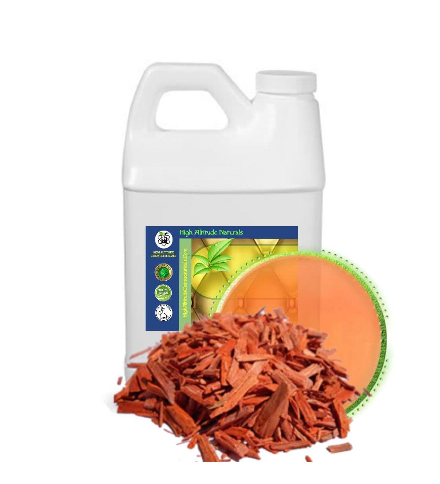 64oz Red Sanndalwood (Pterocarpus Santalinus) Hydrosol Extract (Distillate Floral Water) - Skin Toner Nourishing Hydration Astringent Anti-aging - Faint Woody and Slightly Sweet Aroma